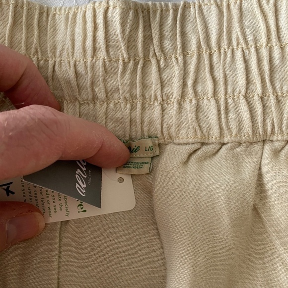 Aerie Women's NWT‎ Cream/Beige Linen Blend Mini Skirt Size Large - Picture 6 of 14